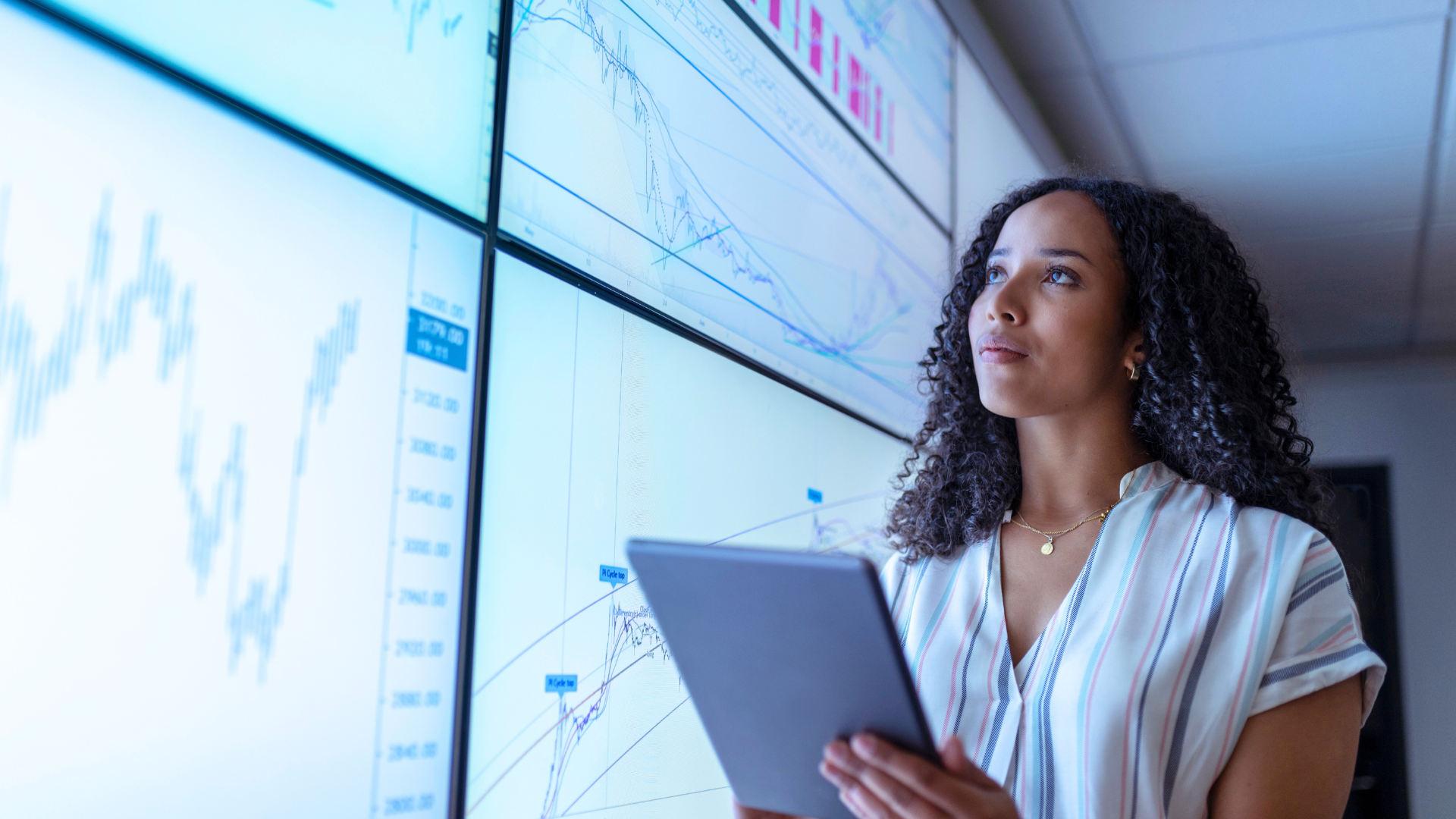 Manager monitoring large-scale data dashboards