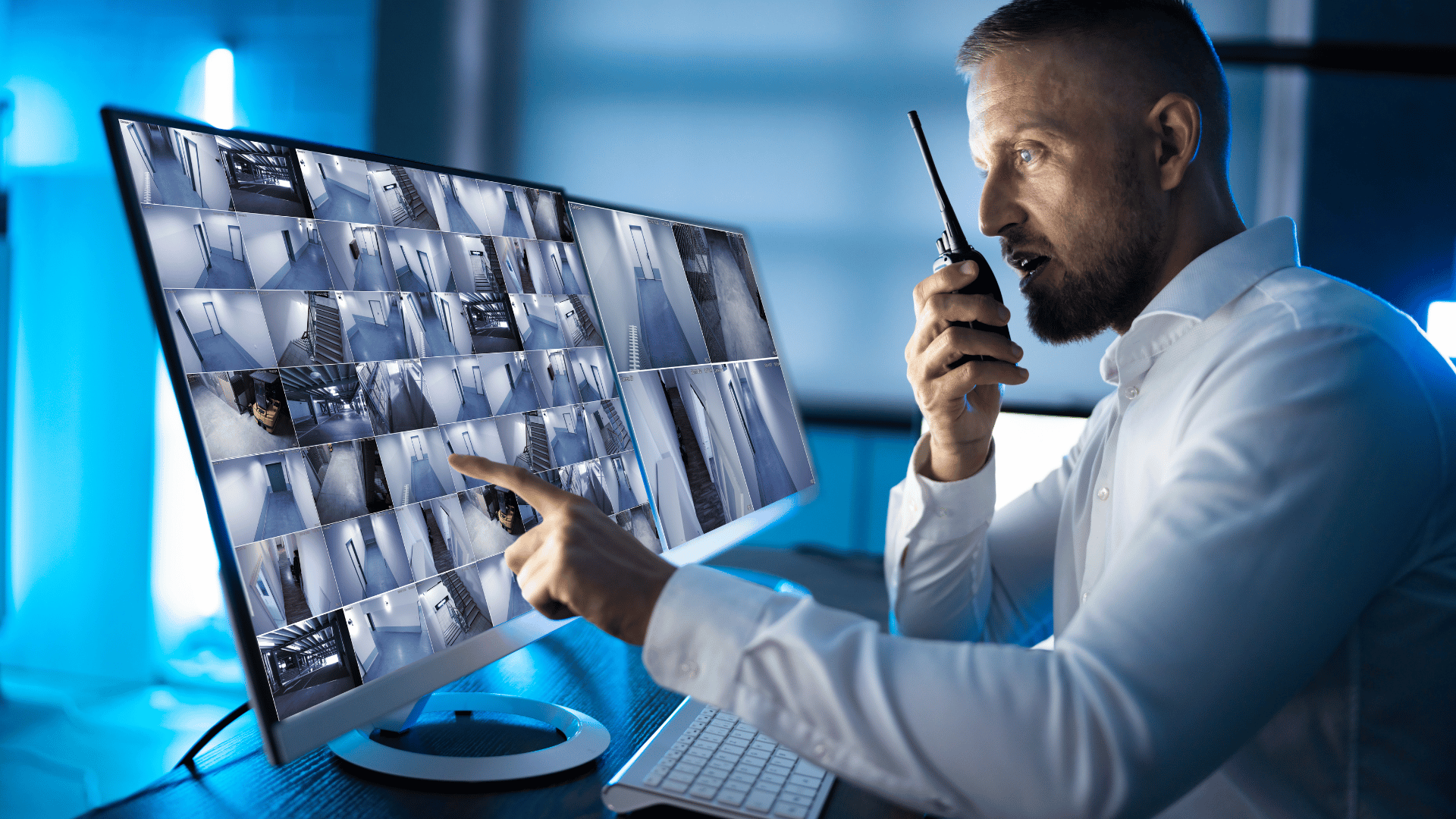 Surveillance camera inside a hotel