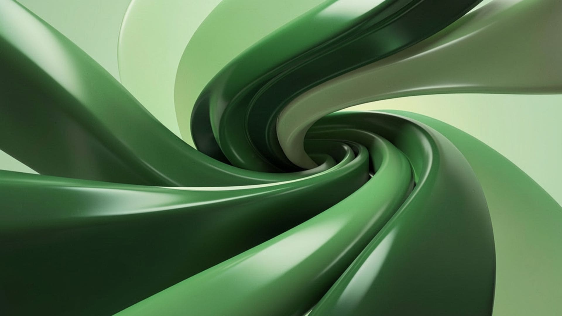 Dải ruy băng xanh xoáy trừu tượng.